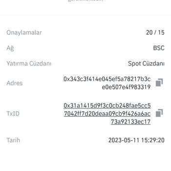 Binance 20 Ağ Onayı