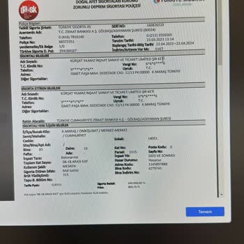 Deprem Yardımı DASK Ödemesi