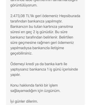 D-Market Elektronik Hizmetler Ve Tic. A. S.hepsiburada.com İlgisizliği