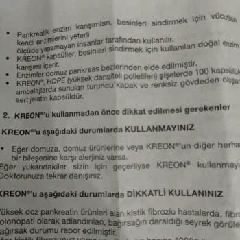 Abbott İlaç Kreon Adlı İlaçta Domuz Ürün İçerikli