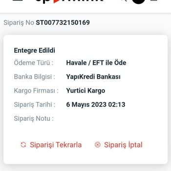 Sporthink Ürün Defoluymuş Para İadesi Yapılmadı