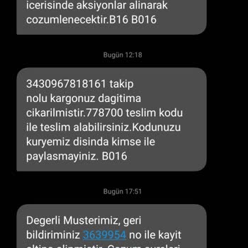 Aras Kargo, Kargo Teslim Edilmeme