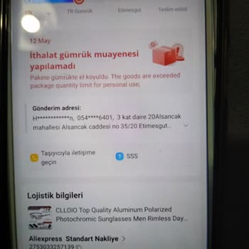 Aliexpress Gümrük El Koydu