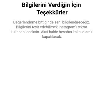 Instagram Hesabımı Sebepsizce Askıya Aldı