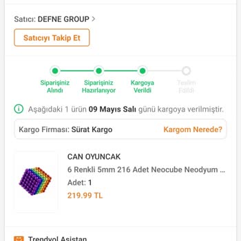 Sürat Kargo Siparişimi Teslim Etmiyor.