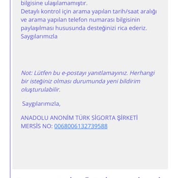 Anadolu Sigorta Çekici Ücreti Ödemiyor