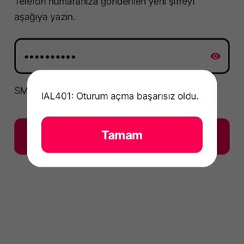 Yemek Sepeti Uygulama Hatası