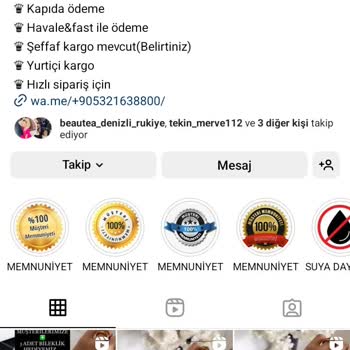 Moss. Aksesuarix (Instagram) Ücretimin Geri İadesi