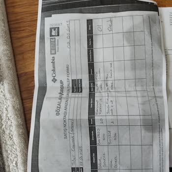 Columbia Ayıplı Ürün Değişimi Ve Fiyat Farkı