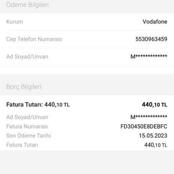 Vizyon Elektronik Para Fatura Kesintisi Ve Bilinmeyen Şirket
