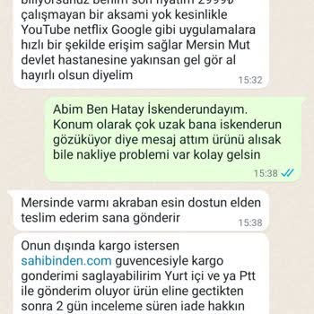 Sahibinden Ürün Hakkında İşlem Yapılması