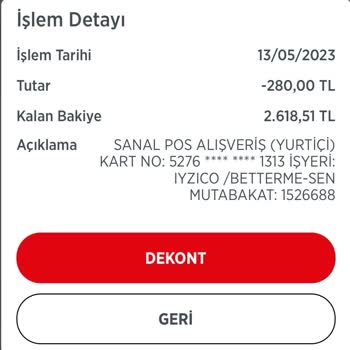 Betterme Habersizce Kesilen Ücretin İadesini Talep Ediyorum