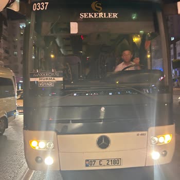 Şekerler Turizm Taşımacılık Şekerler Firması Otobüsü Trafik Canavarlığı
