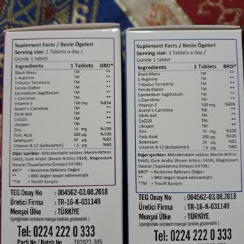 MNC İlaç Green Store Plenty Fert Formen/Women İçerikleri Aynı