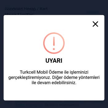 Paycell Uygulaması Üzerinden Hazır Limit Kullanma Engelli.