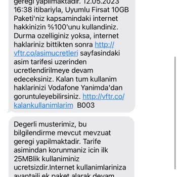 Vodafone Fazladan Para Almak İçin İnternet Paketi Ekliyor