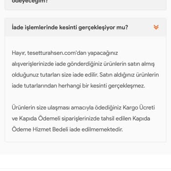Tesettür Ahsen Para İadesini Yapmıyor