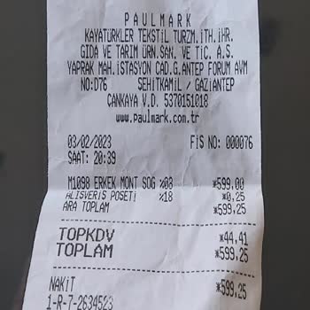 Gaziantep Forum AVM Paul Mark Mağazası Sözlerinde Durmuyorlar