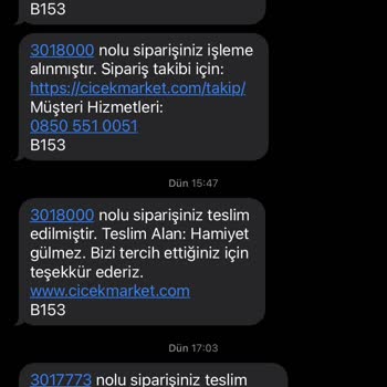 Çiçek Market Teslim Edilme Sorunu