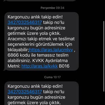 Aras Kargo Beni Mağdur Etti