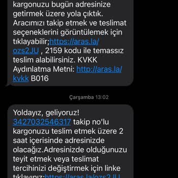 Aras Kargo Beni Mağdur Etti