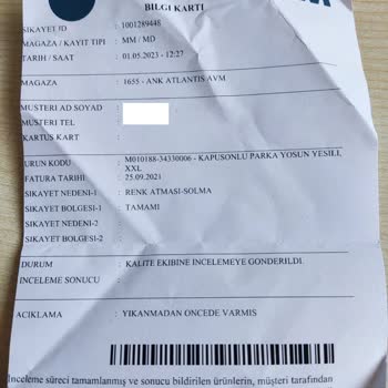 Mavi MAVİ'den Aldığım Montun Tamamında Parça Parça Renk Atması