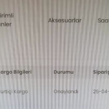 Tidies Aksesuar Ödeme Yapıldı Ama Ürünler Gelmedi