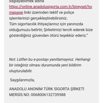 Anadolu Sigortada Muhatap Yok