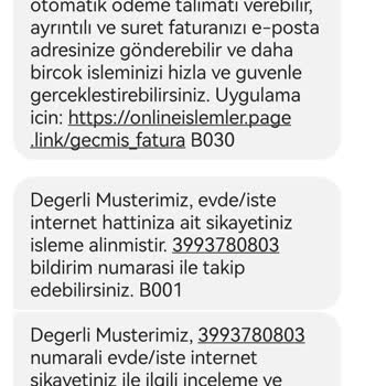 Türk Telekom 1.5 Gün Evde İnternet Hizmeti Sunamamak Abone İptali