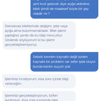 Obilet Demokrasi Bileti Kupon Kodu İadesi