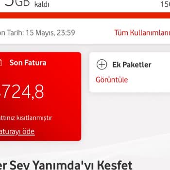 Vodafone Fatura Ödemesi Alındı Ama Hala Ödenmedi Olarak Görünüyor