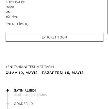 Zara Online Mağaza Siparişimi Göndermiyor