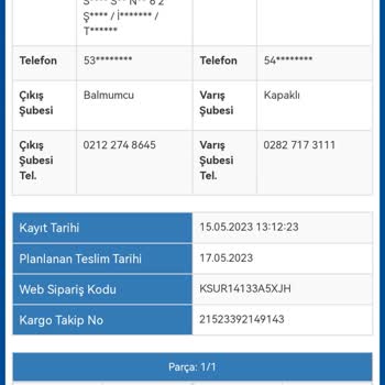 Sürat Kargo'nun Yanlış Adrese Teslimatı