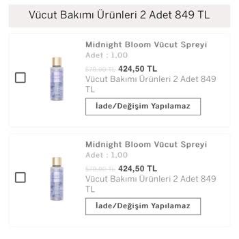 Victoria's Secret Hatalı Vücut Spreyi