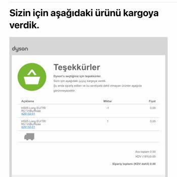 Dyson Airwrap Kırmızı Işık Sorunu, Eski, Kullanılmış Ürün İle Değişimi