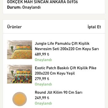 English Home'dan Verdiğim Sipariş Hala Kargoya Verilmedi