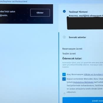 Mercedes-Benz Online Store Rezervasyon Yapılamama Problemi