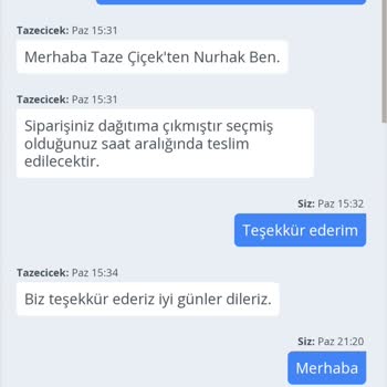 Taze Çiçek (tazecicek.com) İletilmeyen, Sözünde Durmayan, Gönderilmeyen Çiçekler