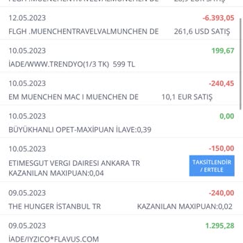 İş Bankası Yurt Dışı Harcamaları Kur Farkı
