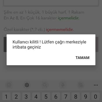 Passolig Passo Kullanıcı Kilitli Hatası