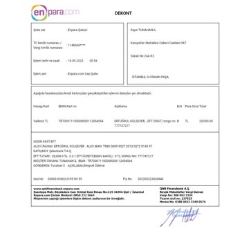 Şekerbank Yanlış Para Gönderimi