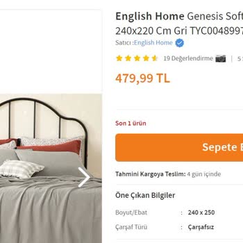English Home Yanlış Ürün Gönderdi