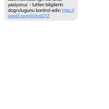 UPS Türkiye +08505454829 Asılsız Kargo Mesajı