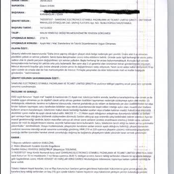 Samsung Firması Hakem Heyeti Kararını Tanımıyor