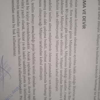 Birevim Sözleşmeye Uymuyor