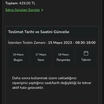 Ciceksepeti.net Teslim Tarihi Mağduriyeti
