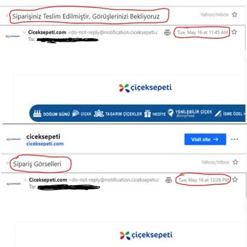 Çiçek Sepeti  İlgisizliği Ve Ürünün Teslim Edilmemesi