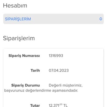 Evkur Alışveriş Ürün İptali