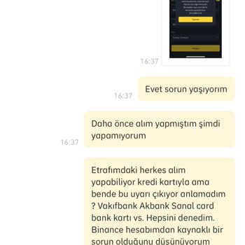 Binance Çözüme Kavuşmayan Sorun