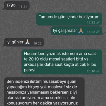 Elite Shop Turkey Instagram Sayfası Para İadesi Yapmıyor